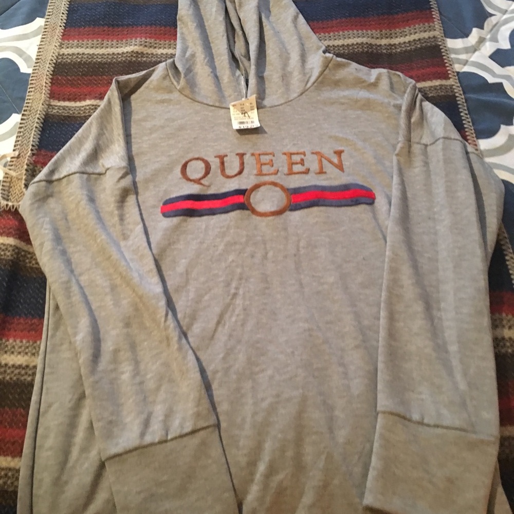 Fashion, long light hooded shirt/mini dress